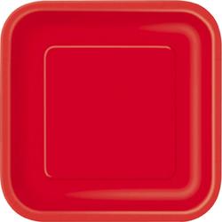 UNIQUE - 14 grote rode kartonnen borden - Decoratie > Borden